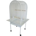 Yml 05 in Bar Spacing Dome Top Parrot Bird Cage White 22 x 22 in ER2222WHT